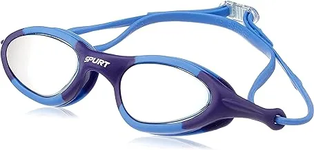 SPURT Mirrored Lens Swimming Goggles SIL-1AF Blue and Purple