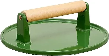 Berghoff - cast iron steak press green 23cm