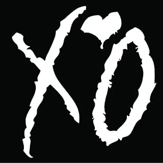 Solo e151 xo car sticker, 15 x 15 cm - black and white