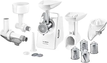 Bosch meat grinder compactpower 500 w white - blocker power 2000 watts - mfw3x18w