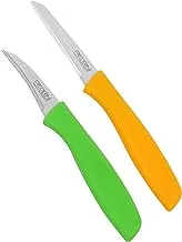 Pedrini Peeling Knives, Set Of 2 Pcs With Protective Sheath