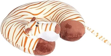 Generic Tiger-shaped fiber neck pillow - multi color