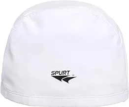 SPURT PU Swimming Cap White