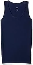 Cool Plain Sleeveless Scoop Neck Cotton Undershirt for Men