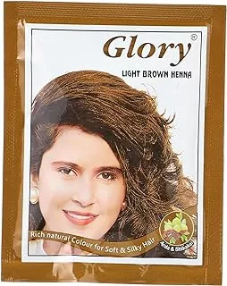 Glory hair henna, 10 gm - light brown