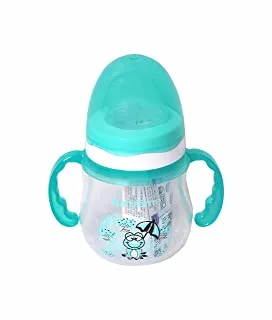 Baby Time Baby Accessories BT106 PP NonDrip Handled Cup 150 cc baby blue frog 1.0 Piece