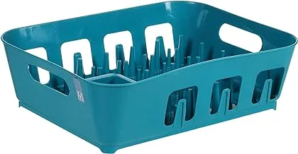 Dish rack - teal - 33 x 43 x 12.5cm