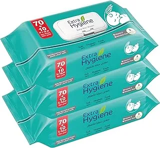 Hygiene baby wet wipes with nourishing cream, 3 pieces - 80 wipes