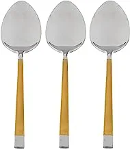 Image Group F44 Stainless Steel Spoon 3 Pieces - Silver and Gold