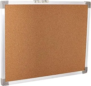 Double face cork board 45 * 60 cm ideal for both adults and kids - wooden