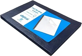 Digital A4 PVC Binding Covers, 100 Pack - Navy Blue