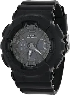 Casio G-Shock Watch for Men, Quartz Movement, Analog-Digital Display, Black Resin Strap (BA-130-1ADR (BX166)