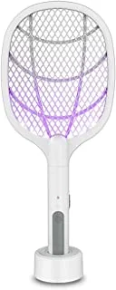 2-in-1 Handheld Bug Zapper Racket Electric Fly Swatter