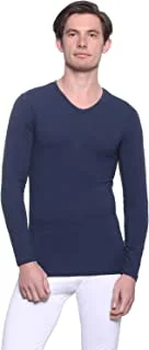 Dice Mens V-Neck Long Sleeve Solid Undershirt