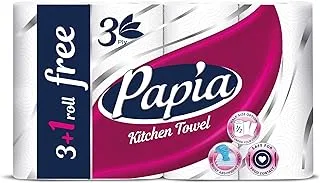 Papia Tissue - Kitchen Towel - 3 Ply - 4 Rolls