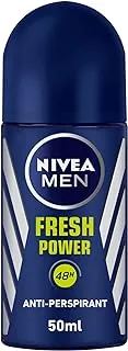 NIVEA MEN Antiperspirant Roll-on for Men, Fresh Power Fresh Scent, 50ml