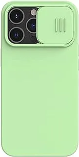 Nillkin CamShield Silky Silicone Series Cover Case Designed For Apple iPhone 13 Pro - Mint Green