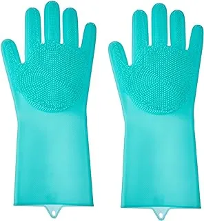 Agfa Silicone Kitchen Gloves Set, 2 Pieces, 34.5×15 cm - Turquoise