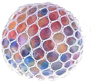 Generic Squishy mesh stress ball grape stress relief squeeze ball sparkly fidget - multicolor