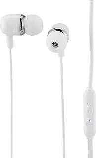 XO EP31 Wired Stereo Earphone With Microphone - White Headphones Headset