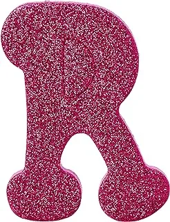 Glittery eva foam large letter r shape - purple