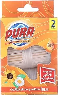 Pura simple toilette freshener - 2 pieces, orange