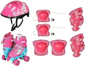 Rustomart Roller Skates Set with Helmet for Children