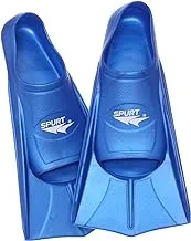 SPURT Silicone Swimming Fins Size 31.5-33 Blue