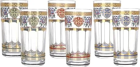 Mindada Moroccan Tumblers Set - 6 Pieces, 260ml