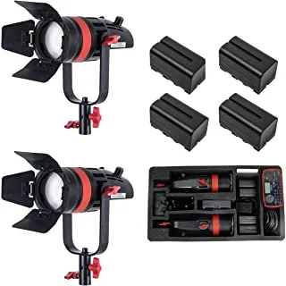 CAME-TV 2 Pcs Q-55W Boltzen 55w Daylight With 4 Batteries Travel Kits - Q-55WMKII-4BATTERY