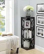 Oxford 3 Tier Corner Bookcase, Espresso