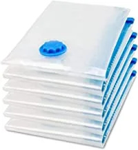 Vacuum space saver reusable sealer storage bags 70x100cm, pack of 6