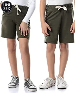 Kady Kids Cotton Drawstring Elastic Waist Side Pocket Sweat Shorts