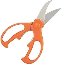 White Swan Stainless Steel Kitchen Scissors - Orange and Silver