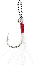 Falcons Fishing Hook with Neon Lights, 4 Pieces, Size 9 - Red