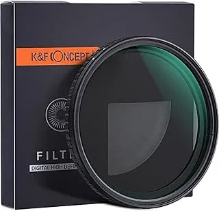 K&F Lens Filter- 150 مم Fader ND Filter ND2-ND32 W / O Black Cross