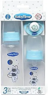 Baby Time Baby Accessories BT209 3 N1 SET PP blue 1.0 Piece