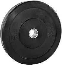 Rubber weight plates 5 kg - black