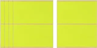 Apple Rectangle Stickers, 5 Sheets, 118x67 mm - Lime