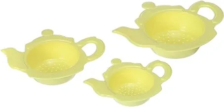 Yasin plastic herbal strainer set - 3 multi color