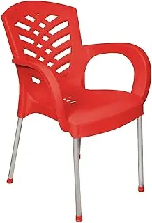 El helal and star carmen arm chair, 90x52.5 cm - red