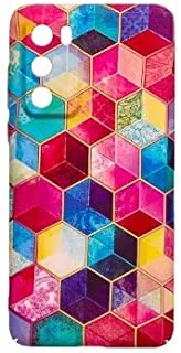 Dragon flower back cover hard creative case for oppo p40 - multi color