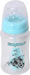 Baby Time Baby Accessories BT075 PP Wide Neck Bottle 250 cc baby blue bird 1.0 Piece