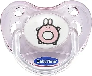 Baby Time Baby Accessories BT132 Silicone Orth Opaque Soother With a cover No 2 Pink 1.0 Piece