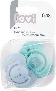 LOVI Silicone Dynamic Soother 6-18m 2 pcs Hey Boy