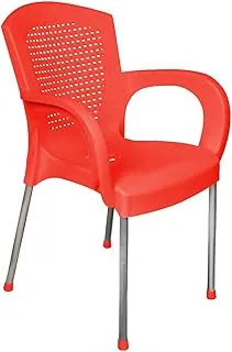 El Helal and Star Milesia Arm Chair, 90x52.5 cm - Red