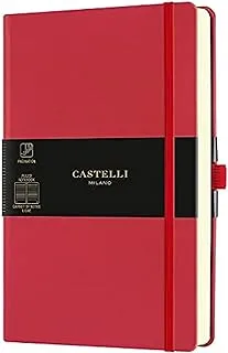 CASTELLI NOTEBOOK PKT RUL AQUA CORAL RED