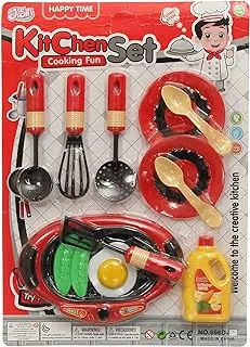 Jishi s-18 kitchen set, 12 pieces - multi color