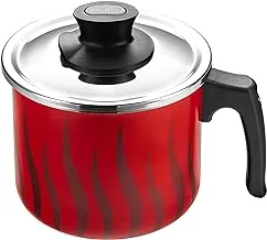 Tefal tempo flame milk pot with handle, size 14 cm, red - 220093514