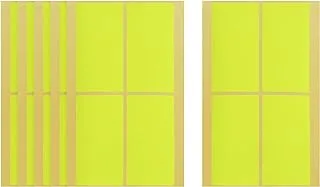 Apple Rectangle Stickers, 6 Sheets, 80x43 mm - Lime